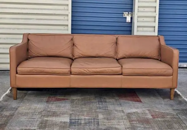 West Elm Leather Sofa