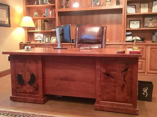 Mesquite Executive Desk - Hand Made