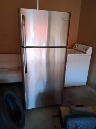 Frigidaire stainless steel refrigerator  with ice maker