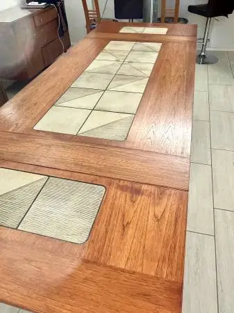 Classy Expanding Dining Table & Stone Center