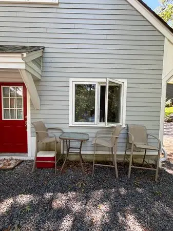 Tan outdoor patio