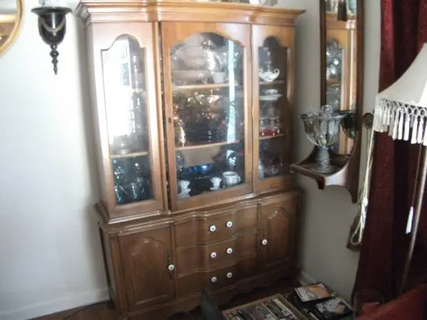 maple china cabinet