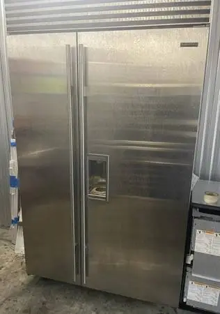 Subzero pro 48 stainless steel built in refrigerater