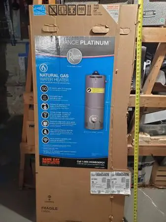 Brand New! Rheem Performance Platinum 50 Gal. Tall 40,000 BTU+Wifi mod