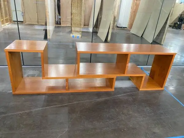 Retro Teak Sliding Media Unit