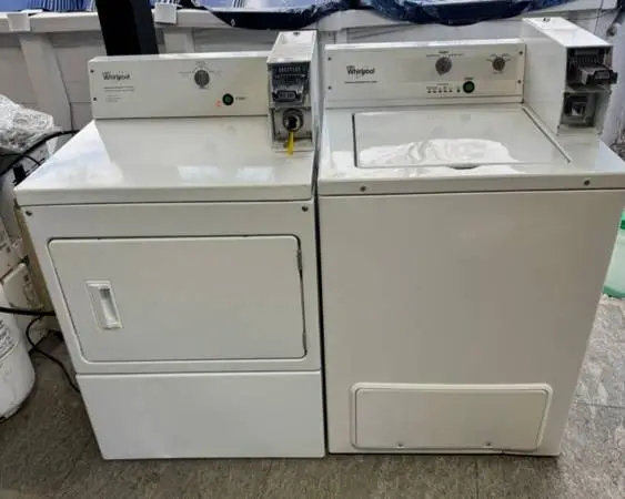 Whirlpool washer dryer coin operated. Delivery available