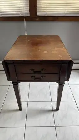 Household Wooden Adjustable Table With Drawer