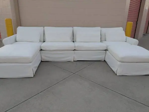 Sixpenny Elias sectional couch sofa with ottomans