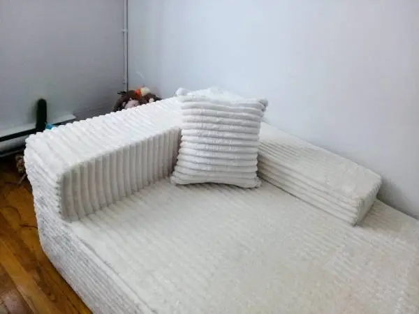 Brand New Boneless Chaise Lounge in Ivory