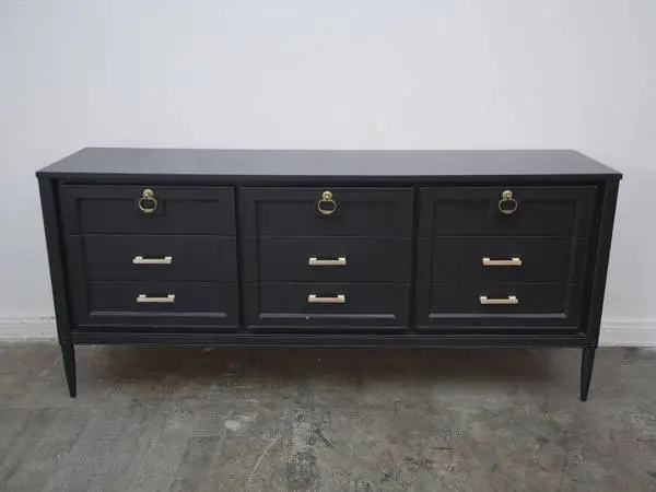 Basic-Witz Regency Dresser Painted Black $799.00 72W x 18.5 x 32