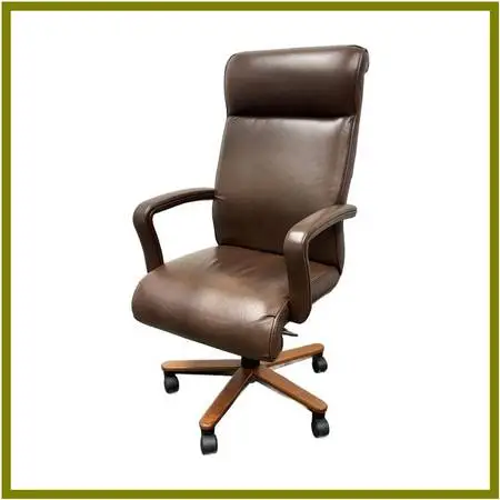 Ethan Allen High Back Executive Swivel Office Chair