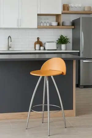 🇮🇹 ONE Effezeta Italian Designer Island Bar Stool Made in Italy 🇮🇹