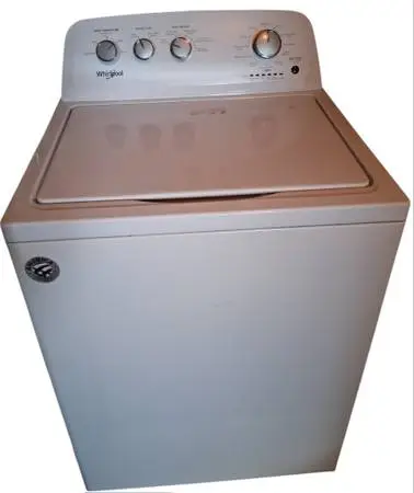 Pre-Loved White Whirlpool Washing Machine.