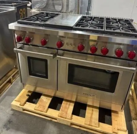 Wolf 48stainless steel gas stove