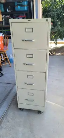 File Cabinet 4 Drawers On Wheels