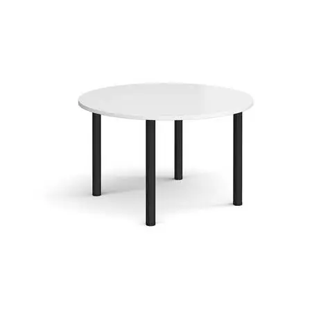 3 *New 42 Round White Meeting Conference Table w/Post Leg Base Reg$340