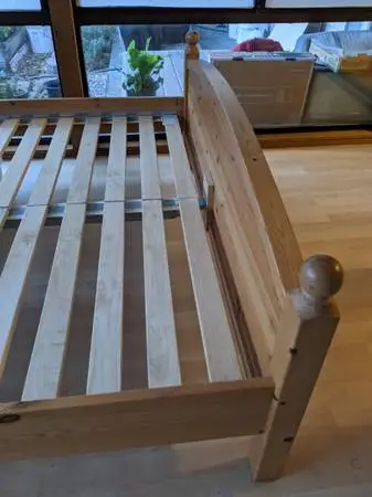 IKEA Narvik Solid Pine Bed Frame – Queen Size