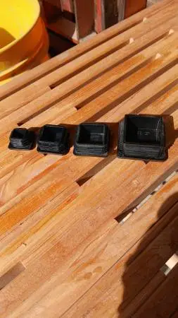 Plastic plug glides for Square metal tubing.