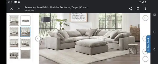 Like new Costco Sereen Modular Sectional