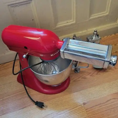 TODAY ONLY $200 — KitchenAid Stand Mixer + 3-Piece Pasta Set