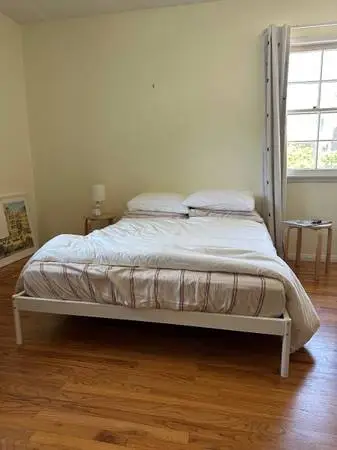 White Metal Full Bed Frame + Mattress