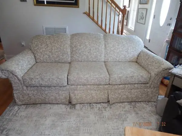 Lazy Boy Sofa-Cream & Light Beige-$250.00 OBO