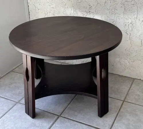 Wood & Metal Table 30 Diameter