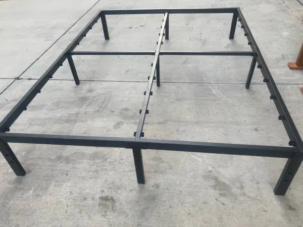 Bedframe,raised,queen,heavy duty,black,help deliver.