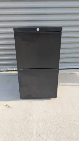 Mobile Two Drawer Pedestal File Cabinet