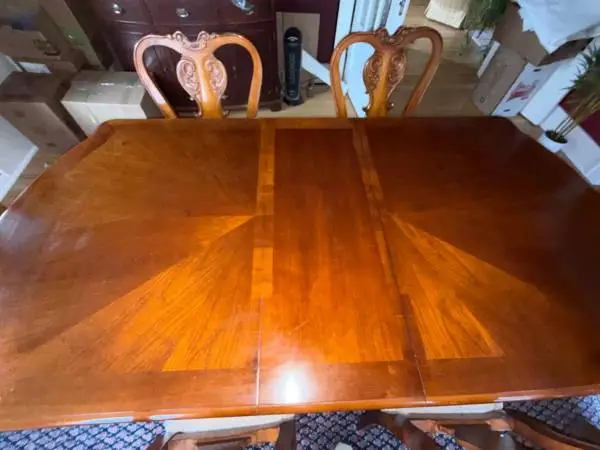 Dining table and chairs