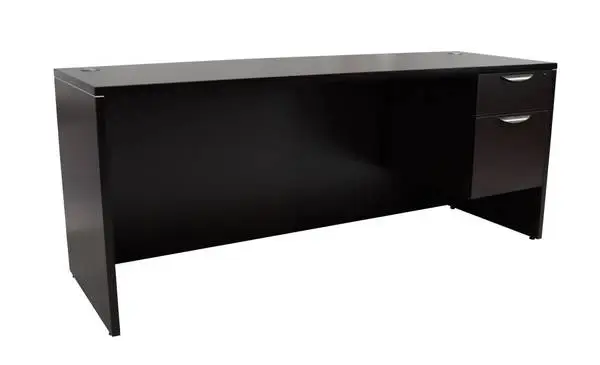 *9 Colors New in Box 60, 66 or 71w x 24d Desk w/ New Locking BF File