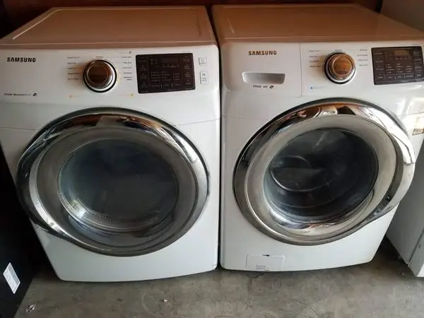 Samsung washer and gas dryer set large capacity
