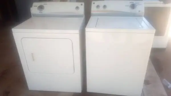 Kenmore washer and dryer set with warranty