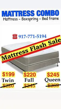 FREE DELIVERY 🔴 NEW MATTRESS / BOXSPRING / BED FRAME 🔵 COMPLETE BED