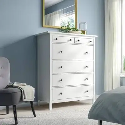 IKEA Hemnes 6-drawer Dresser, White Stain, 42 1/2x51 5/8