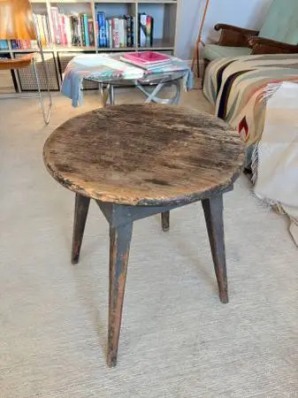 Rustic Antique Plant Stand / Side table
