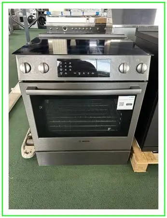 Bosch 800 Series 30″ Black Stainless Steel Slide In Electric Range