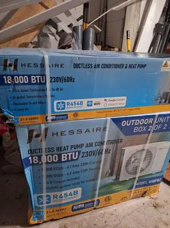 Hesseair Mini Split 18.000 Btu Heatpump
