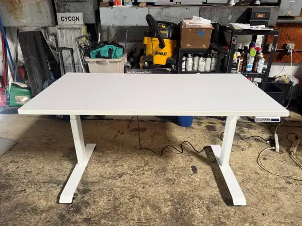 (2) Workrite 58W x 29D Mobile Height Adjustable Standing Desks