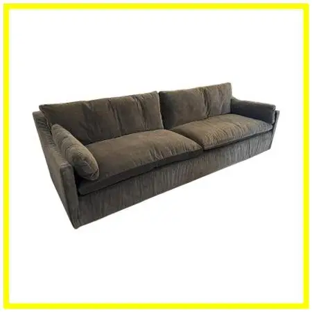 New Restoration Hardware Cloud Slope Arm Sofa, Graphite Velvet