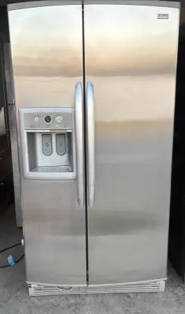 36” KENMORE ELITE SIDE X SIDE REFRIGERATOR STAINLESS “ WORKS GREAT”