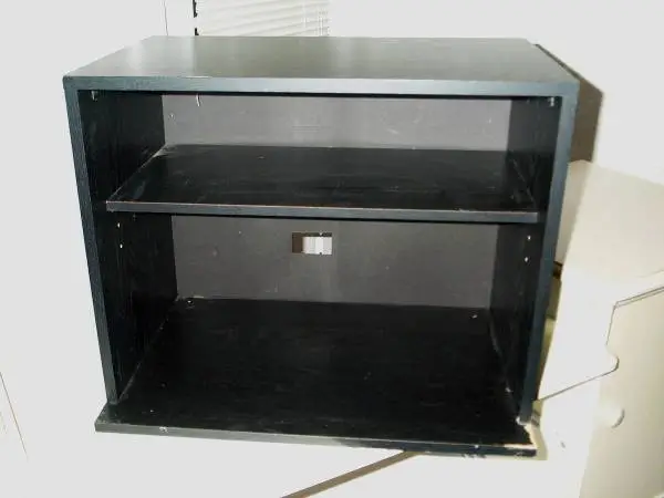TV STAND Compact Size Black Media Gaming Stereo Receiver Storage Shelf