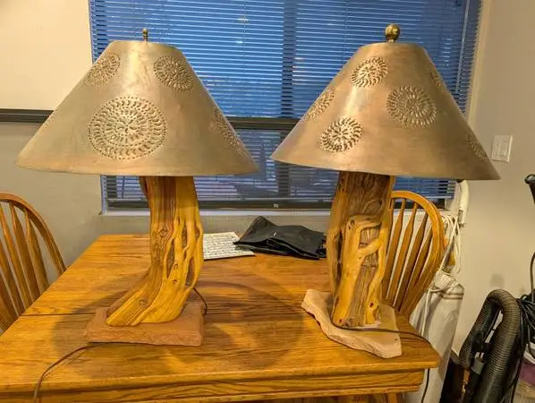 Pair Custom Made Lamps
