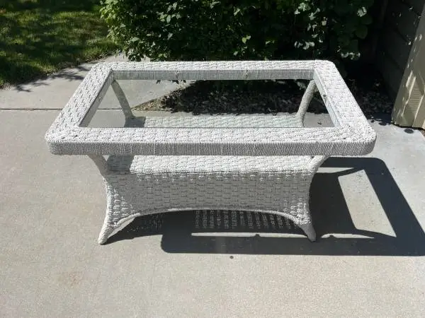 Wicker Patio Coffee Table