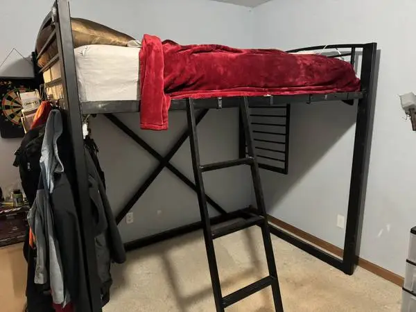 Metal Loft Bed Frame