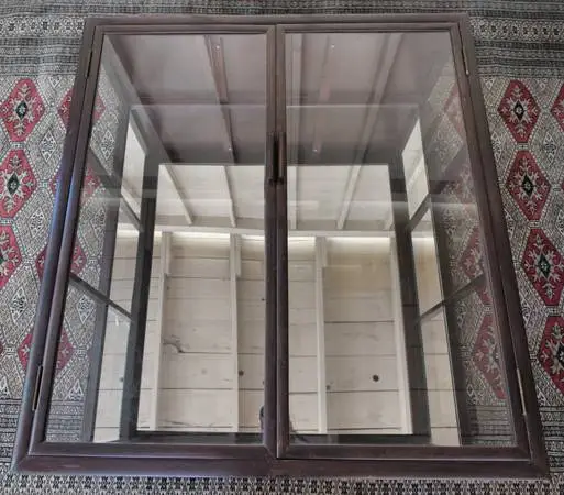 Rosewood, Glass, & Mirrored Display Cabinet: Made in 1960s Japan