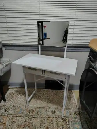 Brand New Vanity Desk with 2 Drawers and Mirror