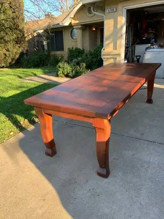 Large Mexican Hacienda Style Solid Mesquite Wood Dining Table 94x40