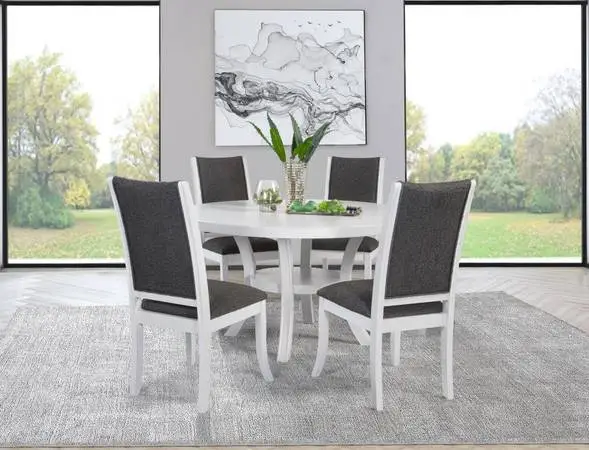 **Round Dining Table~Wood and Glass Dining Room Tables and Chairs***