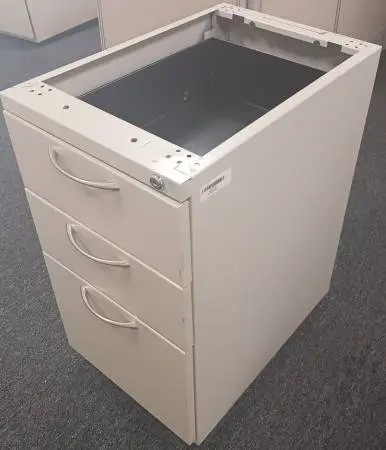Pedestals,3 Drawer,File Cabinets,Desk Bass,Putty,Rails,Lockable